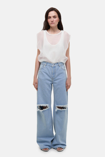 MATCH DENIM Ripped Jeans