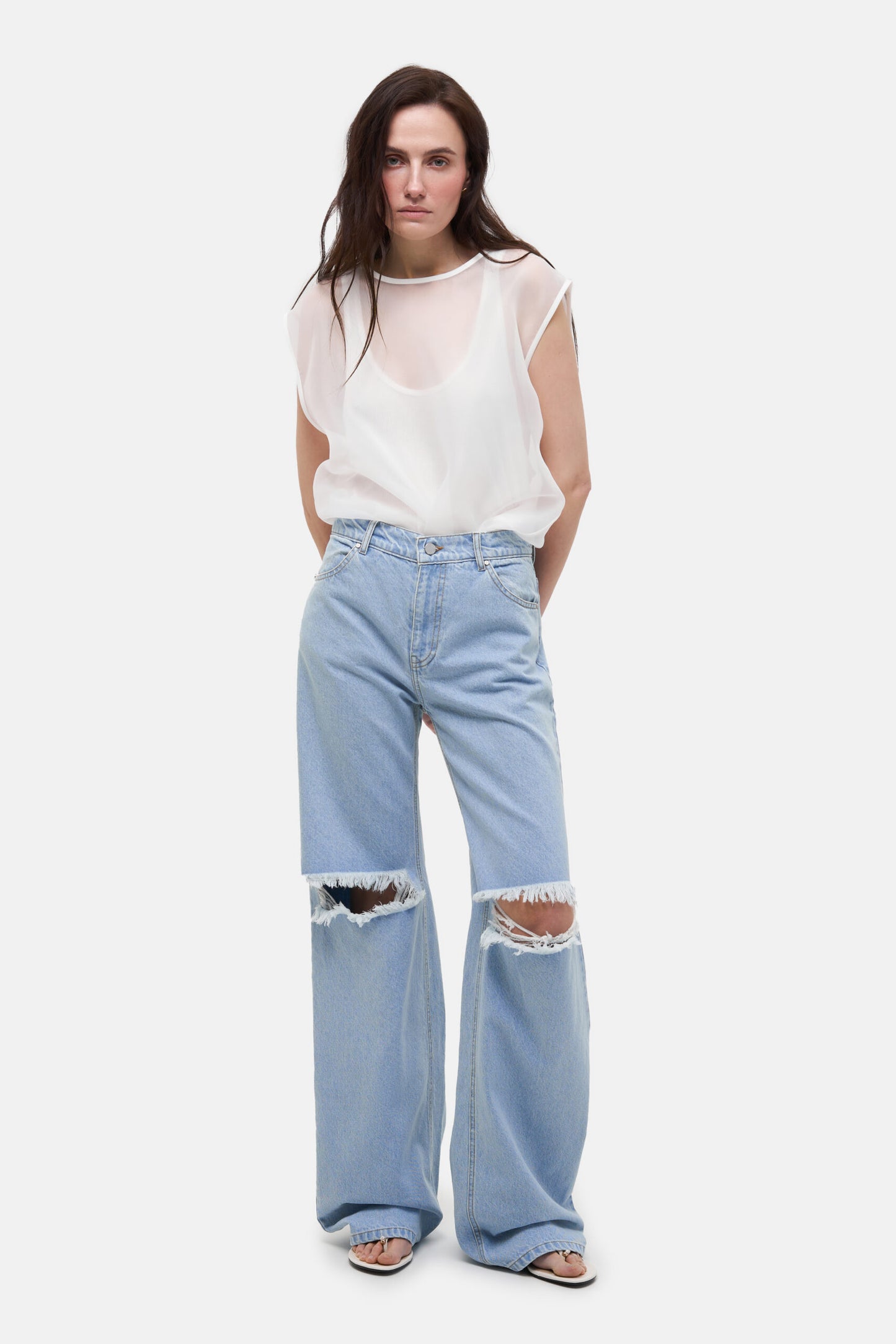MATCH DENIM Ripped Jeans