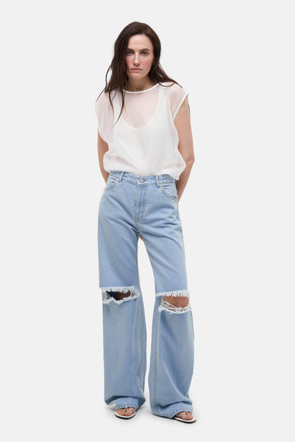 MATCH DENIM Ripped Jeans
