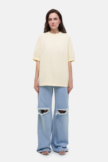 MATCH DENIM Yellow Raglan T-Shirt