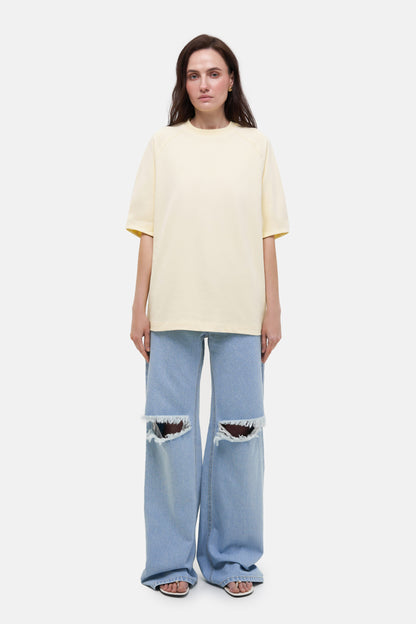 MATCH DENIM Yellow Raglan T-Shirt