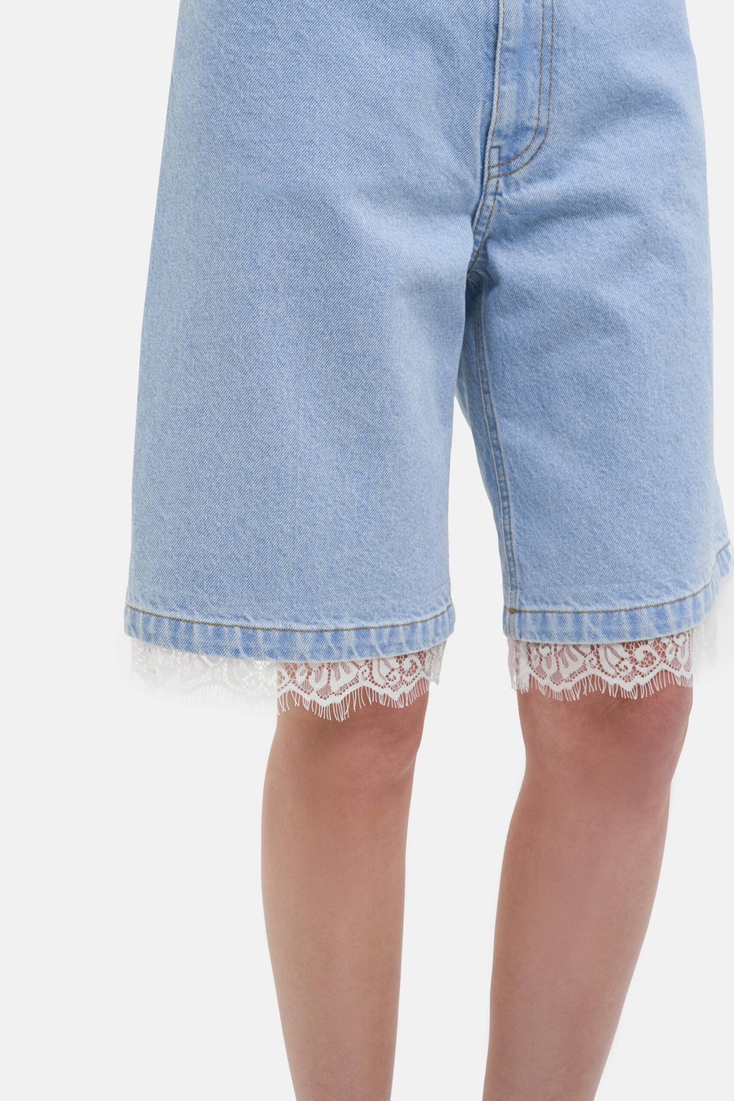 MATCH DENIM Light Blue Bermuda Shorts