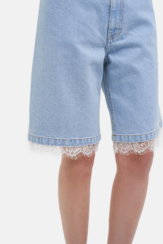 MATCH DENIM Light Blue Bermuda Shorts