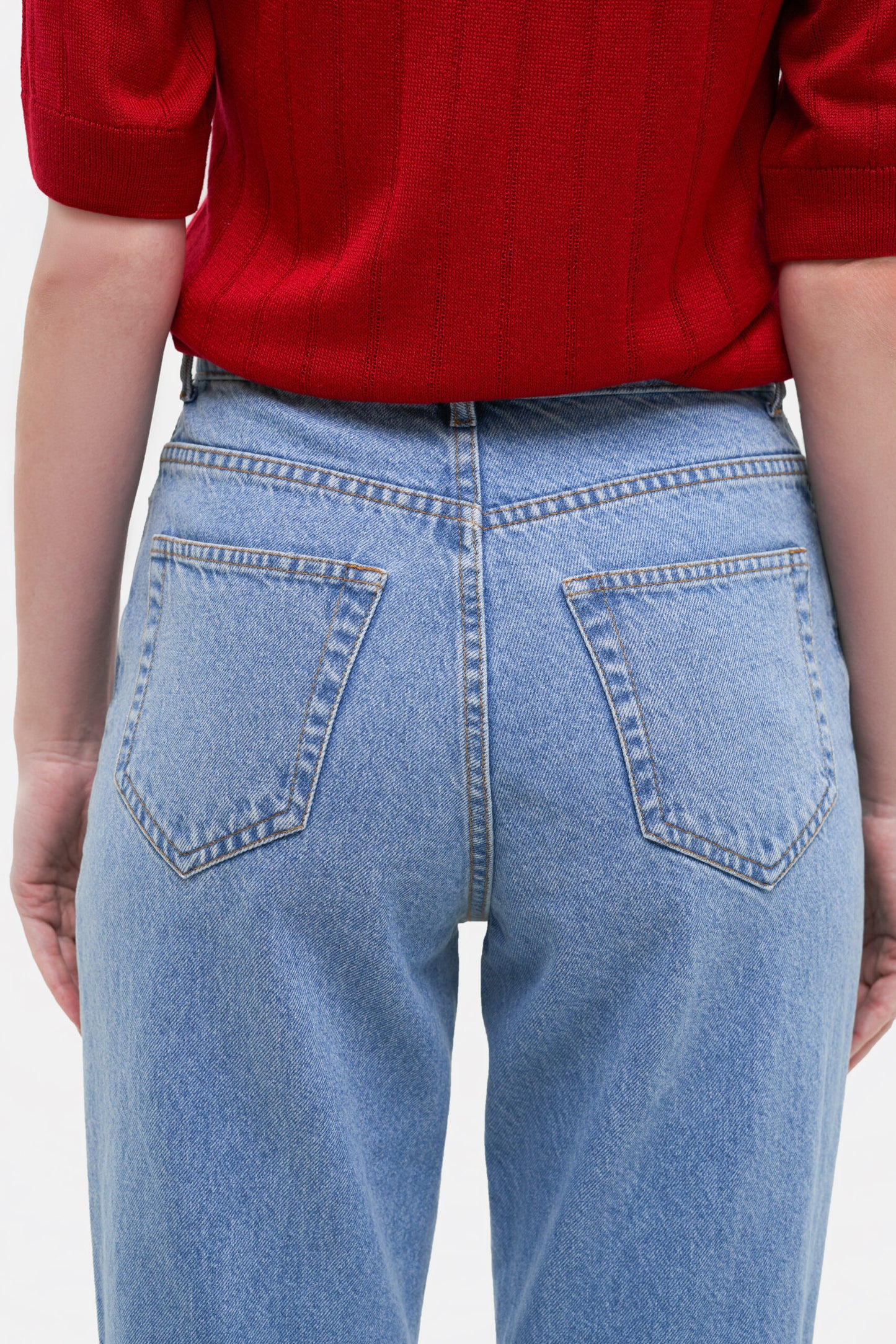 MATCH DENIM Cropped Flared Jeans
