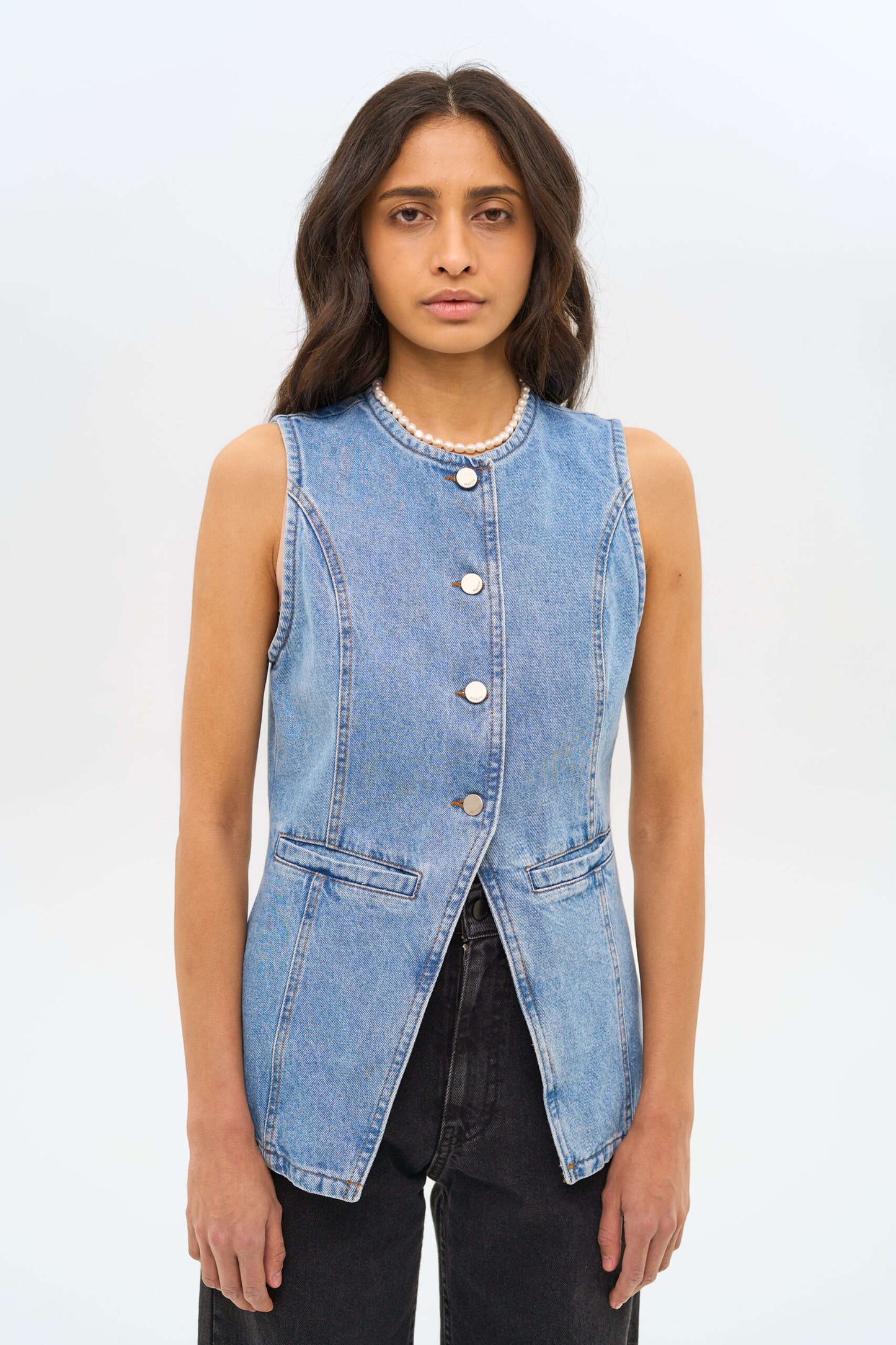 MATCH DENIM Denim Vest