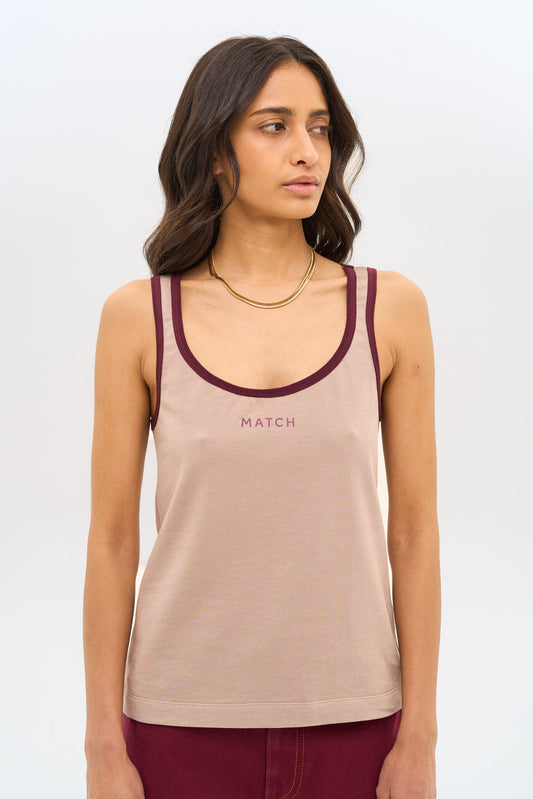 MATCH DENIM Cappuccino Top