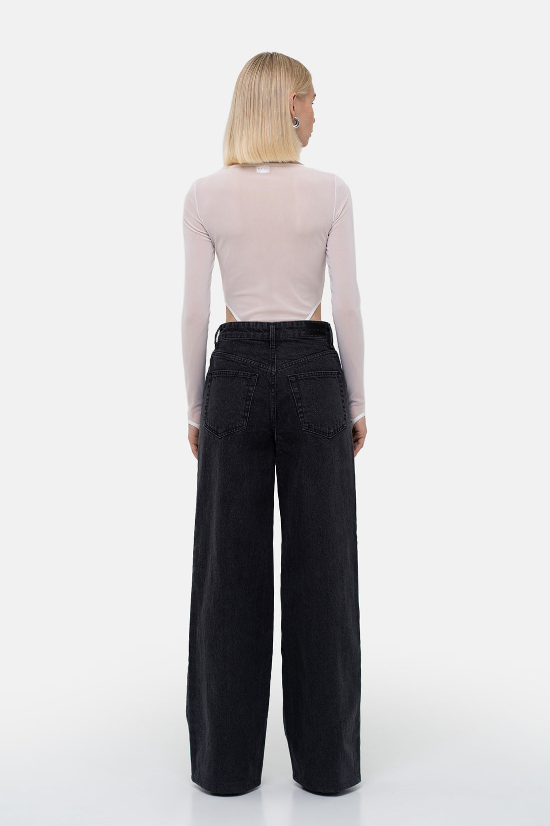 MATCH DENIM Wide Grey Jeans