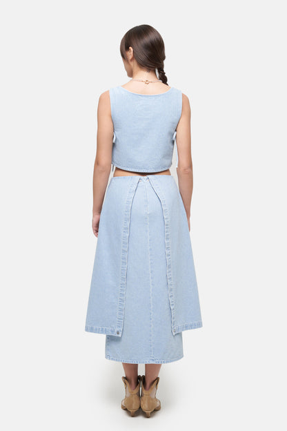MATCH DENIM Ethno Plakhta Skirt