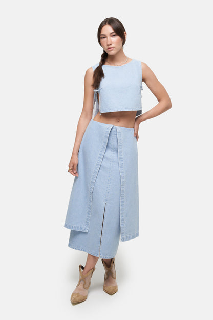 MATCH DENIM Ethno Plakhta Skirt