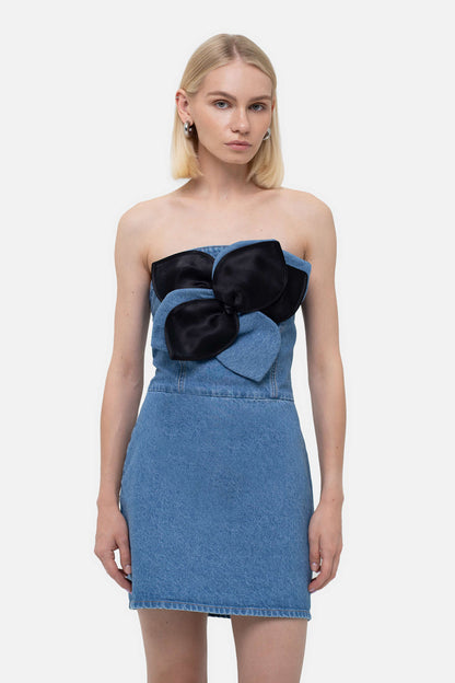 MATCH DENIM Mini Dress