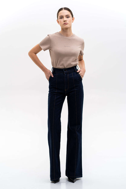 MATCH DENIM Indigo Flared Jeans