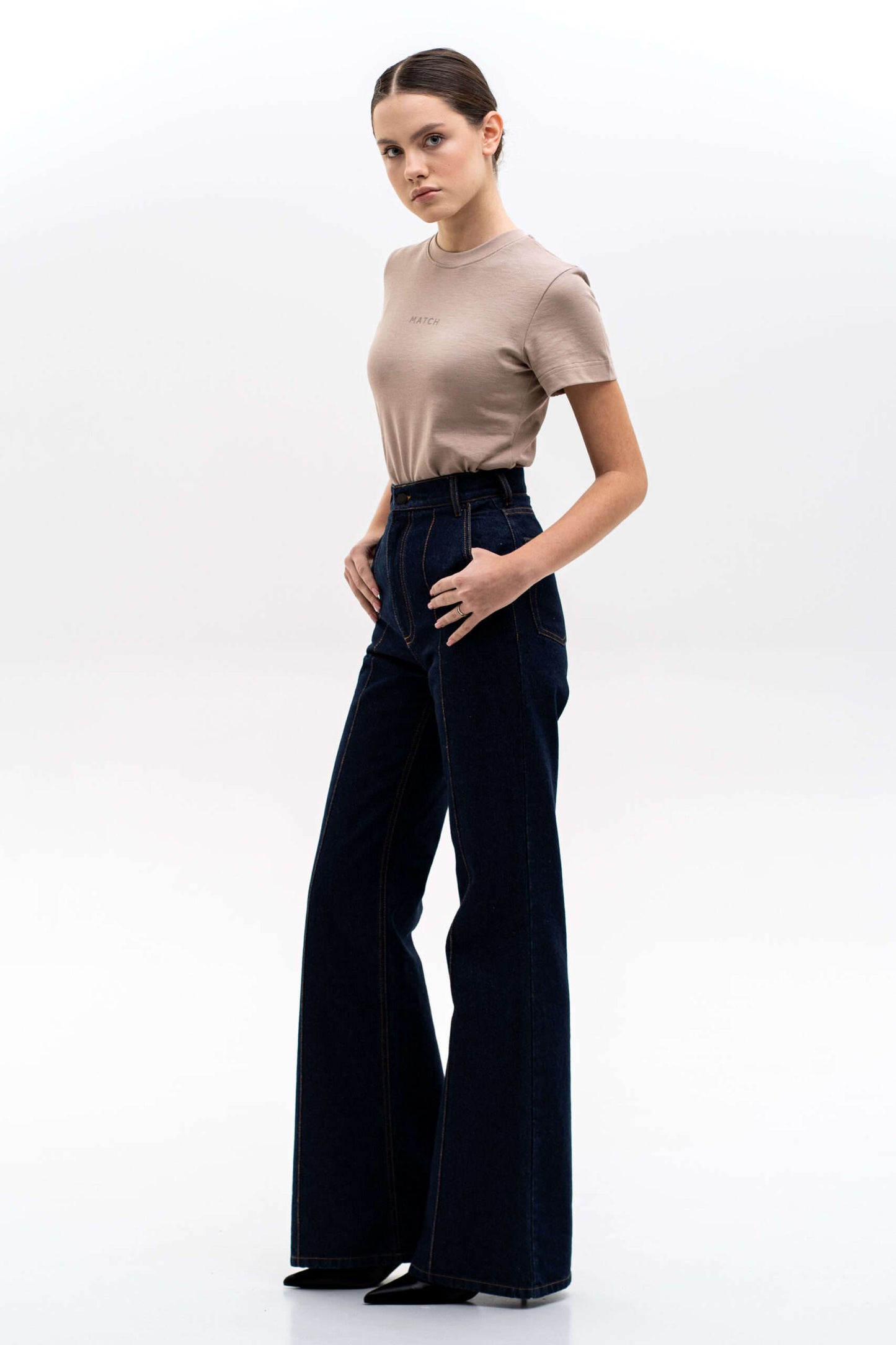 MATCH DENIM Indigo Flared Jeans
