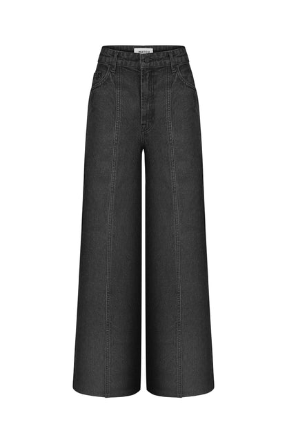 MATCH DENIM Wide Grey Jeans