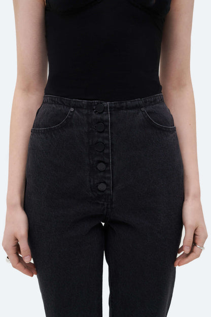 MATCH DENIM Beltless Mom Jeans