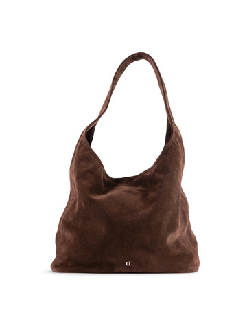 NUKOT HOBO BAG SUEDE CHOCO