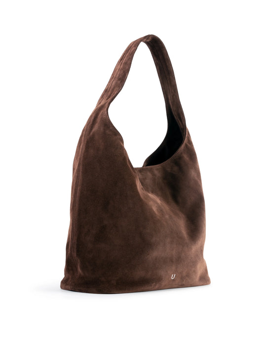 NUKOT HOBO BAG SUEDE CHOCO