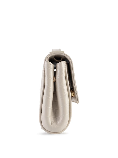 NUKOT BAGUETTE FLIP CROCO CREAM