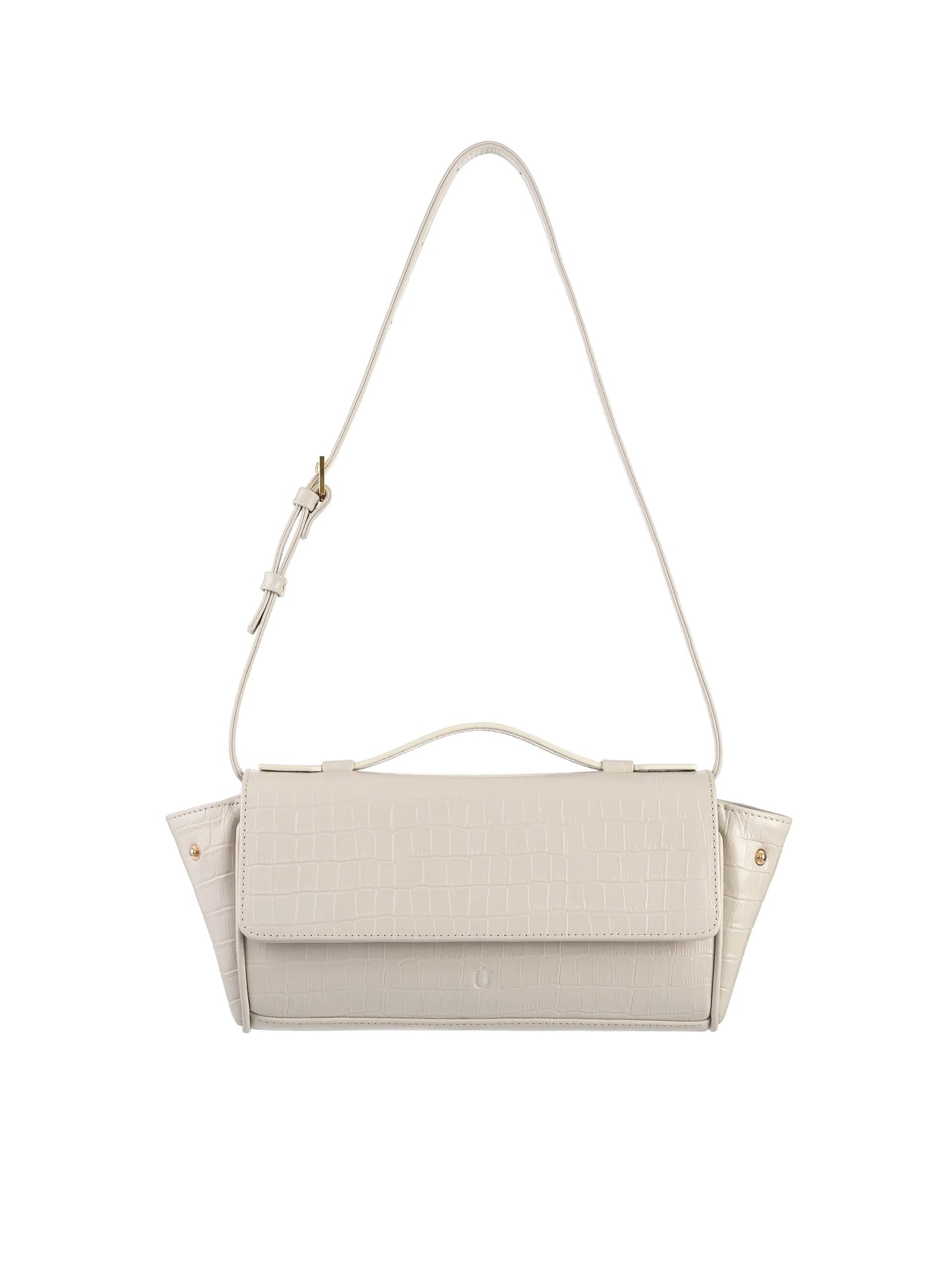 NUKOT BAGUETTE FLIP CROCO CREAM