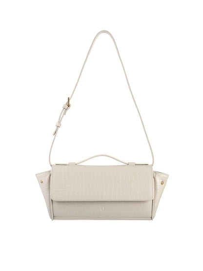 NUKOT BAGUETTE FLIP CROCO CREAM