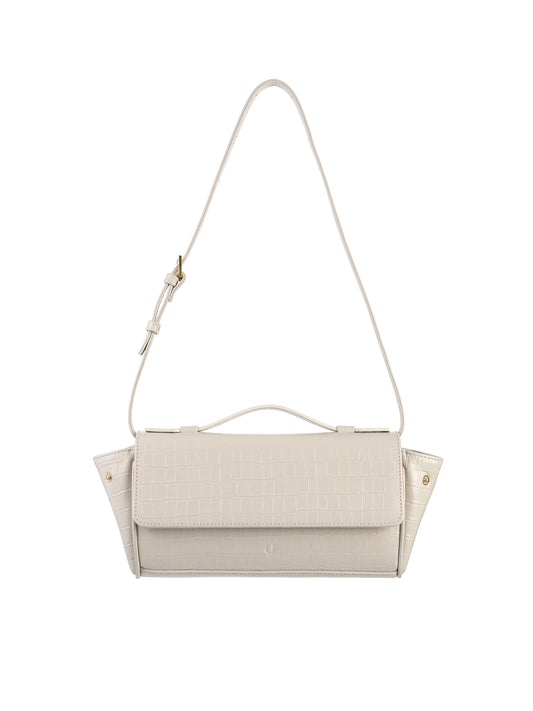 NUKOT BAGUETTE FLIP CROCO CREAM