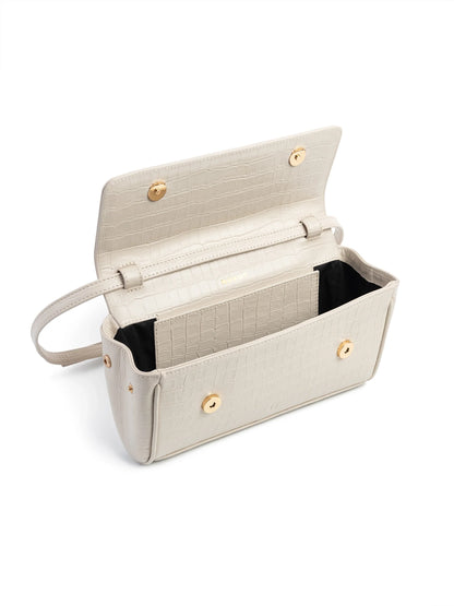 NUKOT BAGUETTE FLIP CROCO CREAM