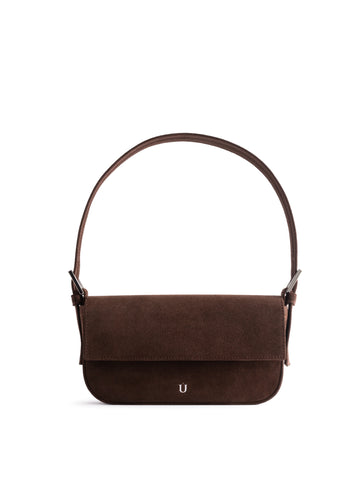 NUKOT BAGUETTE BAG SUEDE CHOCO