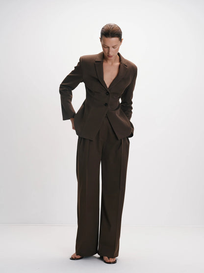 CICI COCO ЖАКЕТ ПРИТАЛЕНИЙ КОРИЧНЕВИЙ