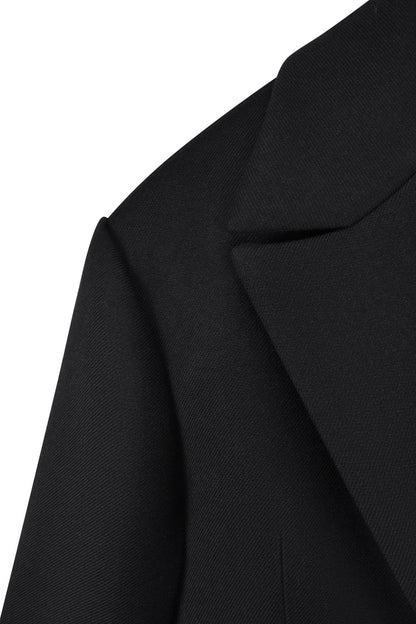 CICI COCO ПАЛЬТО ВОВНЯНЕ ПРЯМОГО КРОЮ ЧОРНЕ COUTURE