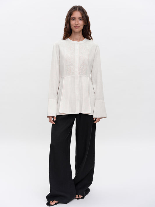 ETNODIM Вишита світла блуза "Нива"