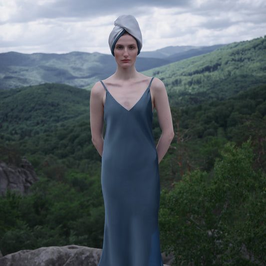 MOLODO Шовковий тюрбан для вологого волосся – рушник для волосся з шовку Mulberry та мікрофібри