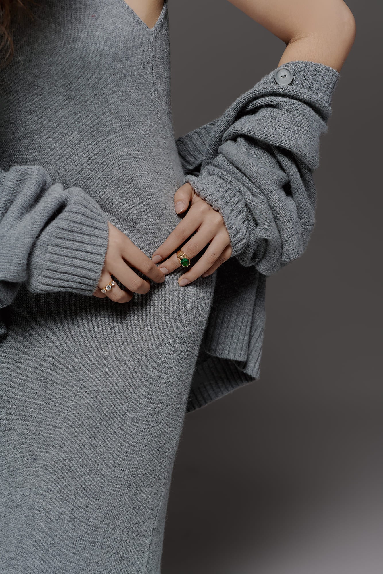 SAGE Кардиган оверсайз з вовни ягня