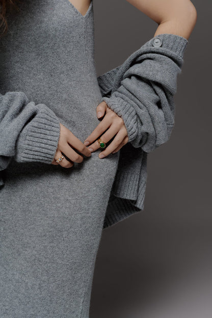 SAGE Кардиган оверсайз з вовни ягня