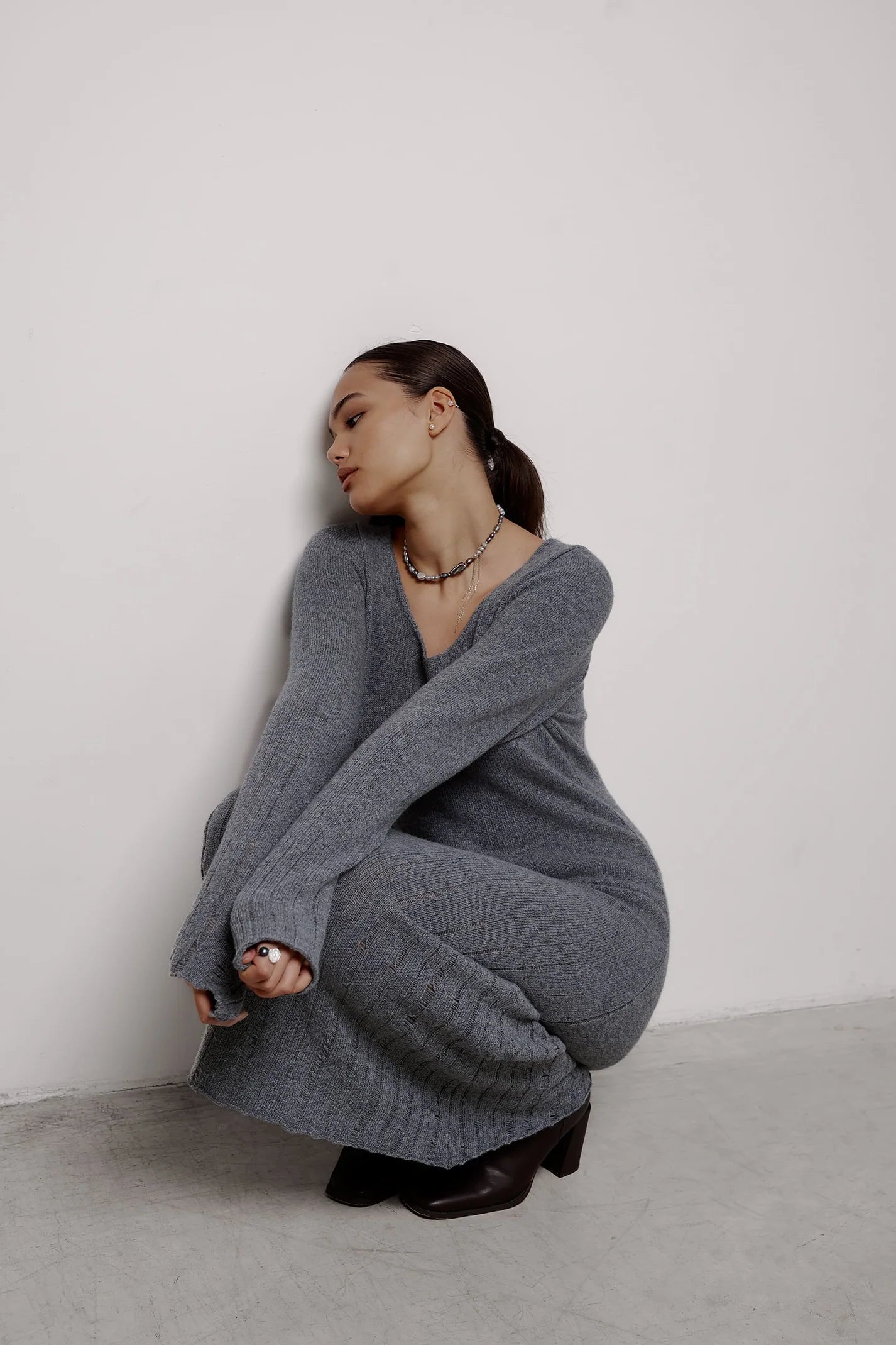 SAGE Сукня "Максі" з вовни ягня