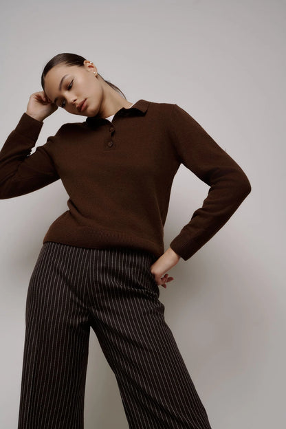 SAGE Поло вовняне на гудзиках