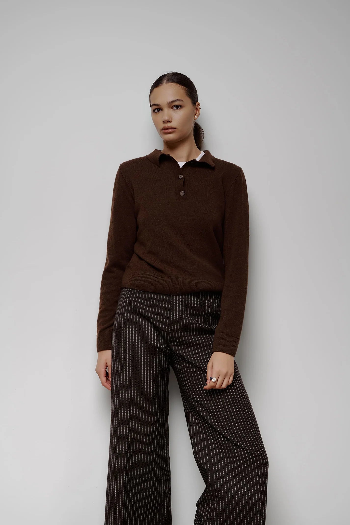 SAGE Поло вовняне на гудзиках