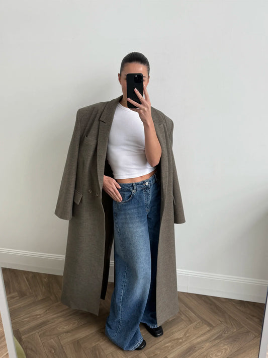 MOCKO Подовжений жакет прямого крою моко