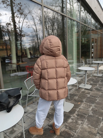 MOCKO Пуховик короткий CINNAMON бежевий