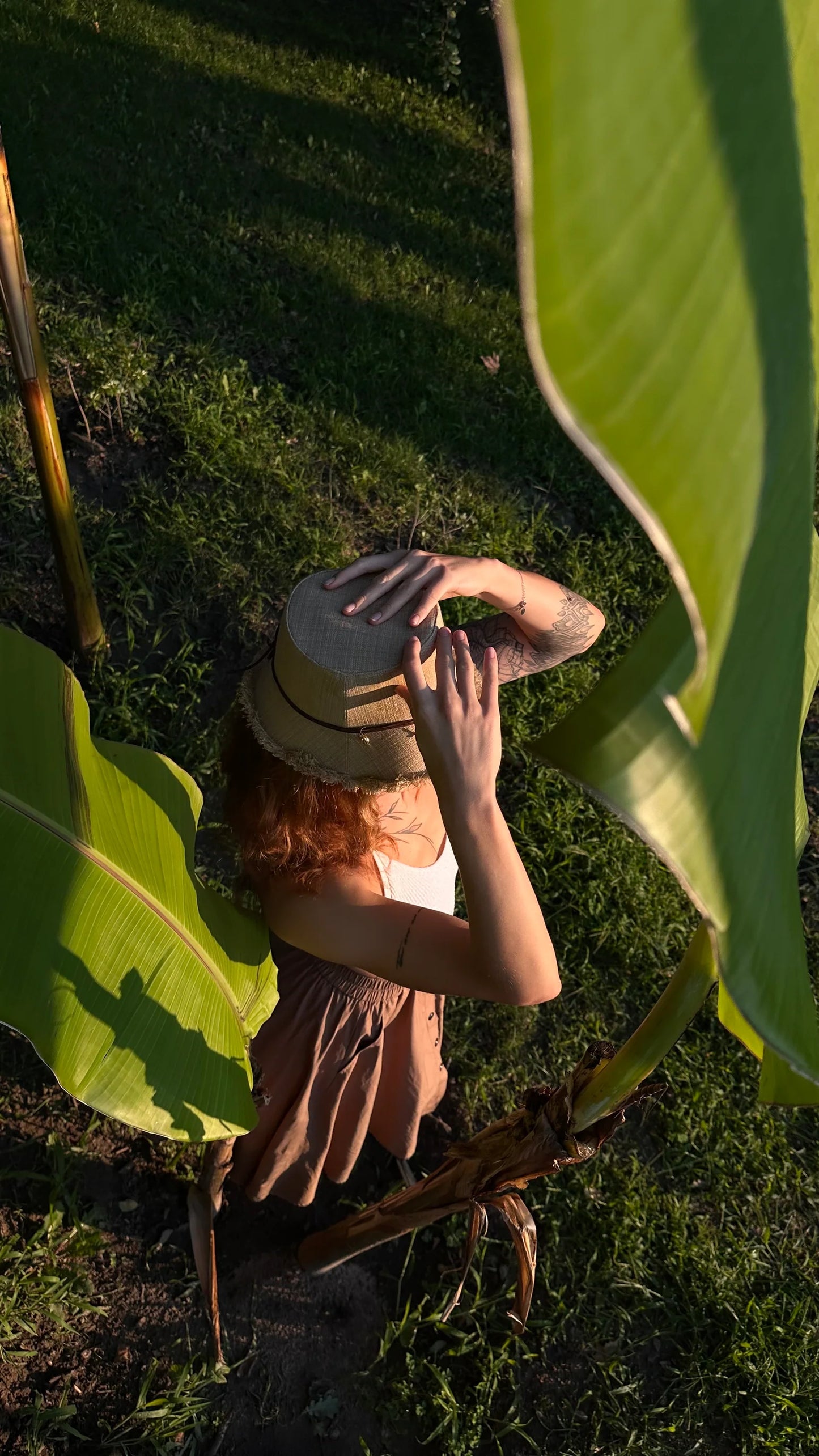 EROMIN Sand Linen Bucket Hat