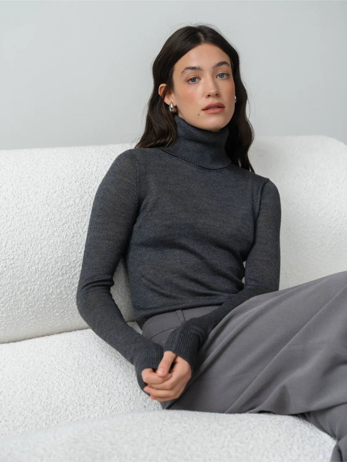Wool Happen гольф JANE – графітовий