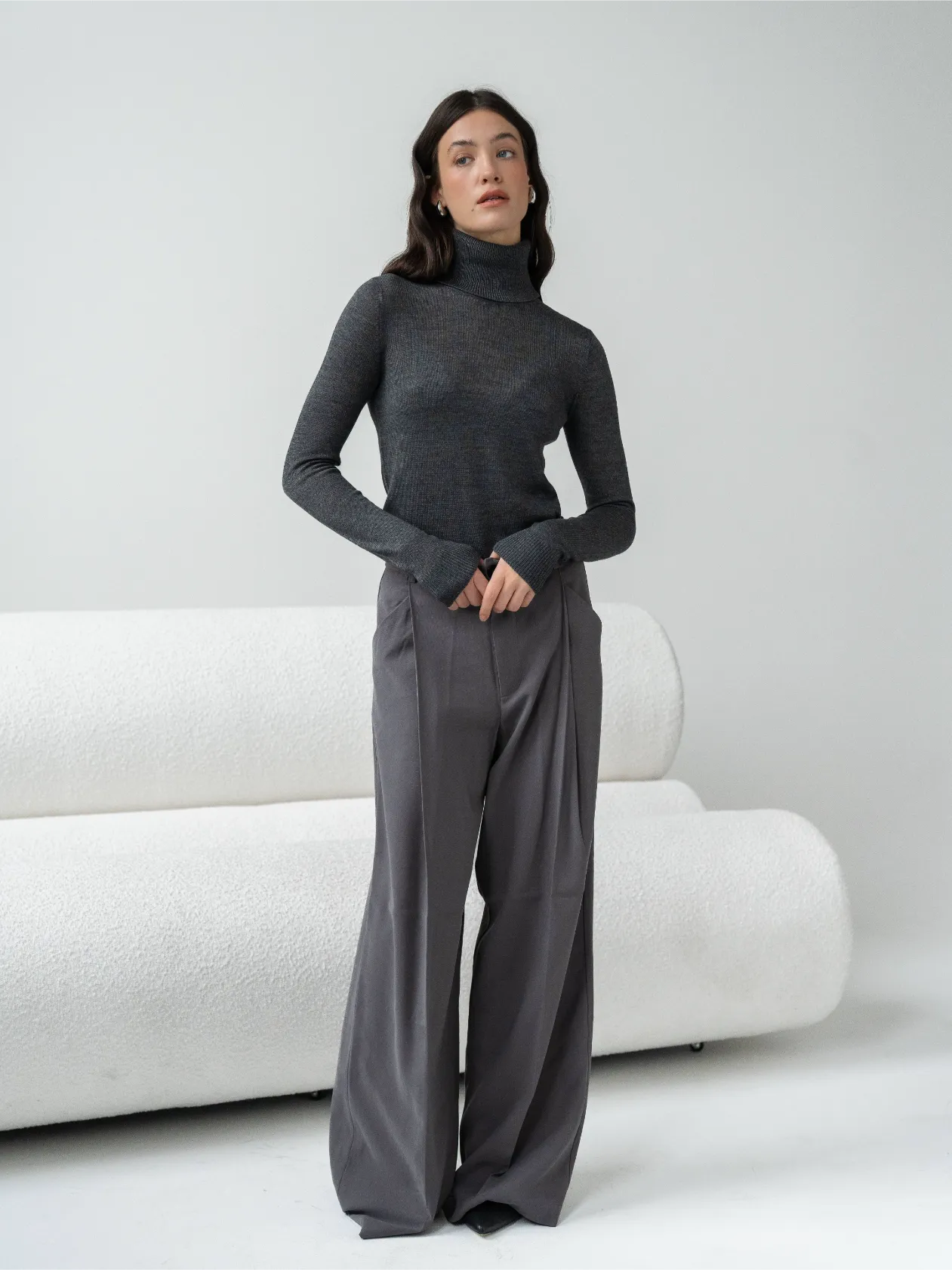 Wool Happen гольф JANE – графітовий