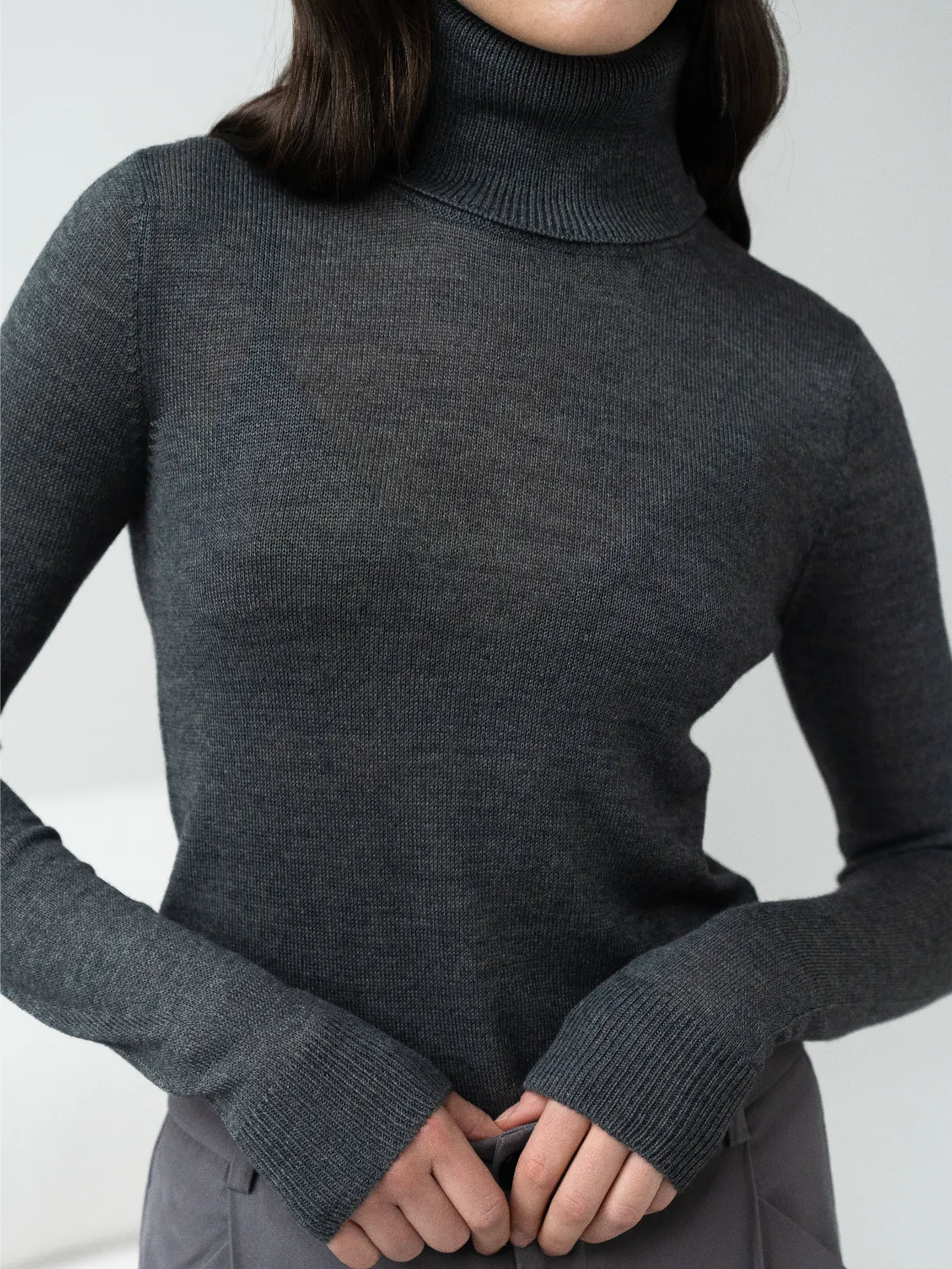 Wool Happen гольф JANE – графітовий