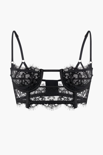 Peach Peach Bustier Obsession Black