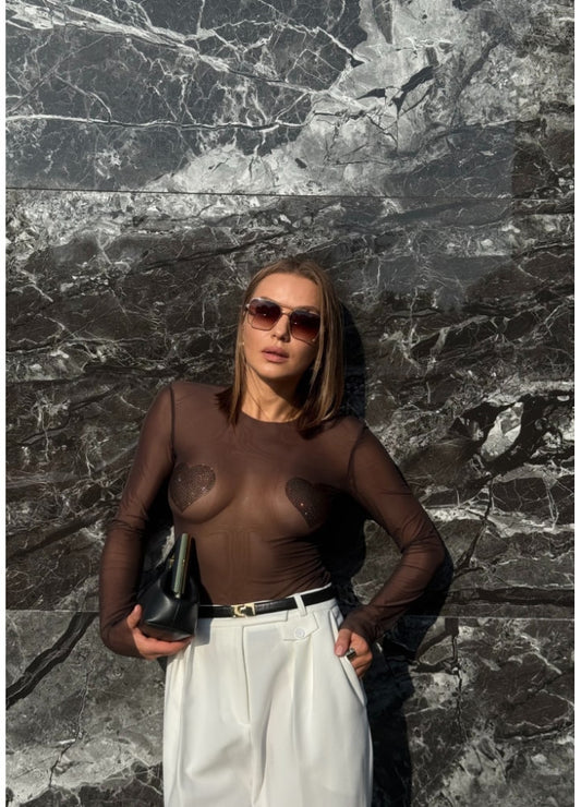 ZIGZAG Лонг Сітка Серця