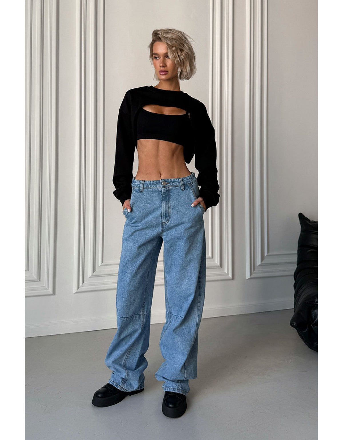 AISENBERG ДЖИНСИ ALEXA З ЗАНИЖЕНОЮ ПОСАДКОЮ