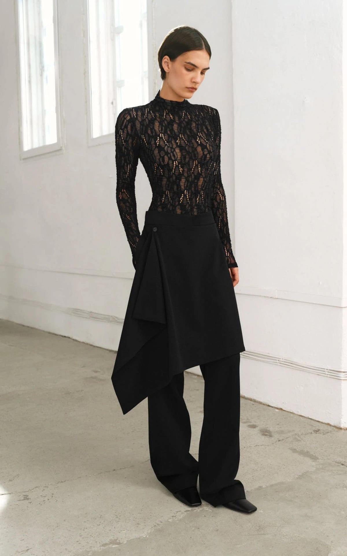 COOSH Штани з накладною асиметричною спідницею