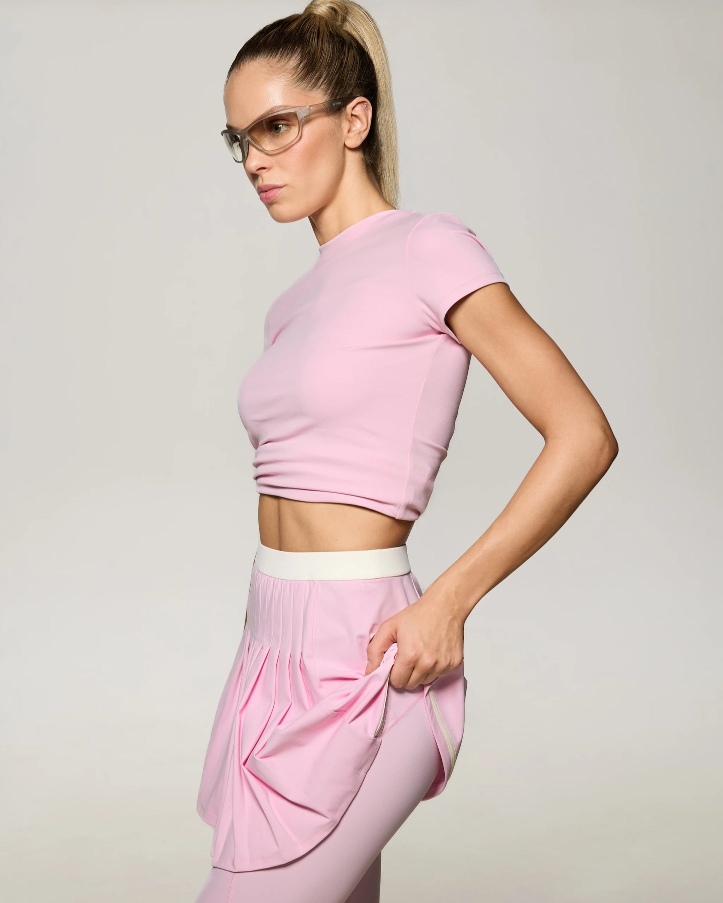 HEY BECCA Футболка slim базова рожевий