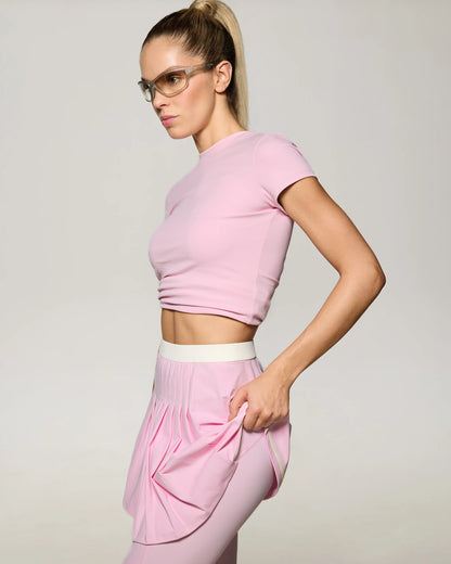 HEY BECCA Футболка slim базова рожевий