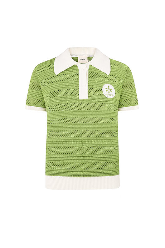 Cultoni Поло Green Cotton