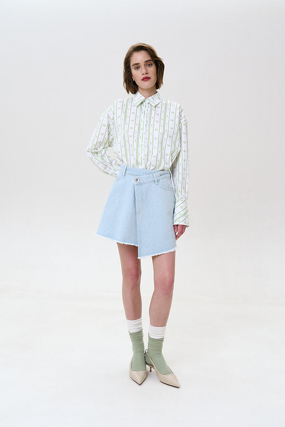 Cultoni Спідниця Denim Dusty Blue