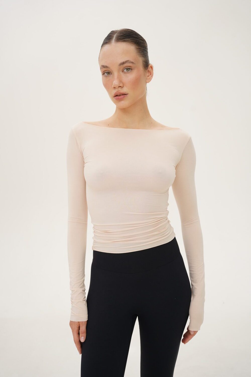 HEY BECCA Лонгслів з легкою прозорістю Tina